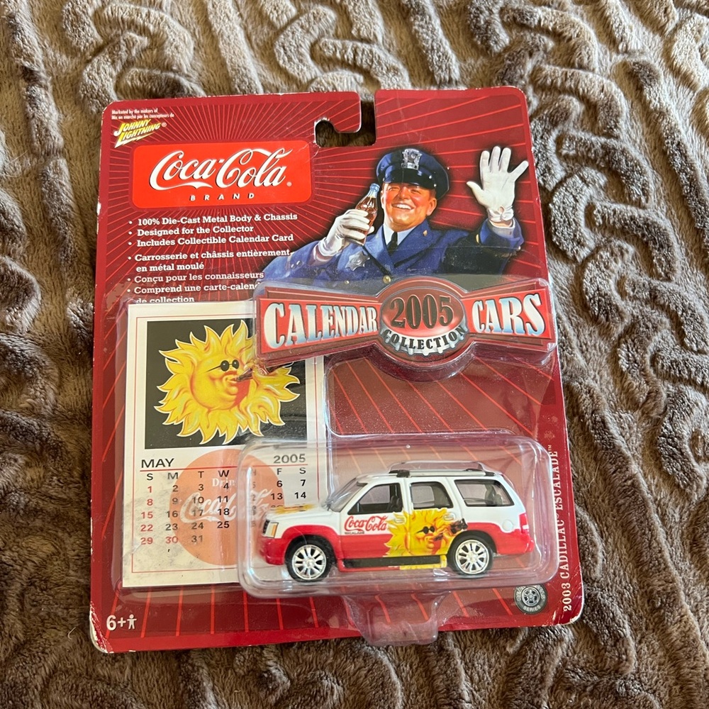 Coca Cola Johnny Lightning Calendar Cars, 2003 Cadillac Escalade, Coke